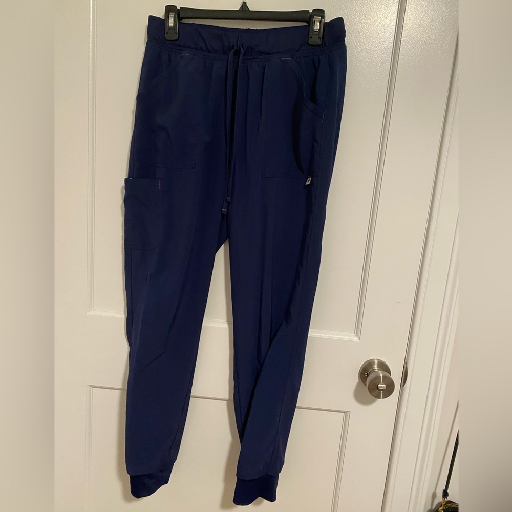 Navy blue scrub set. Large. Long.